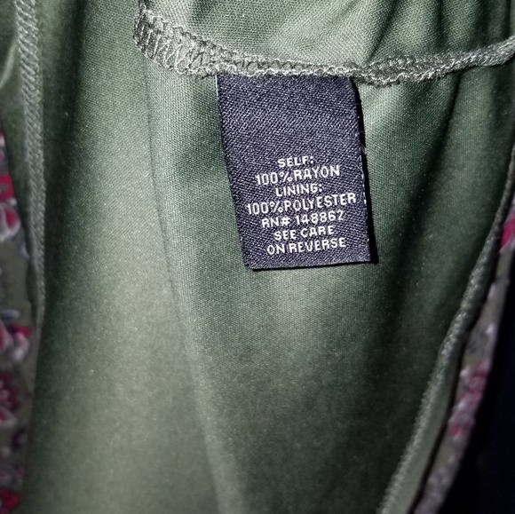 Green Autumn Dress Size XL - Picture 4 of 4